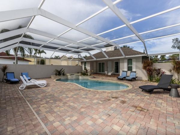 Marco Island 5 Bedroom Home with Guest House Walk to Beach